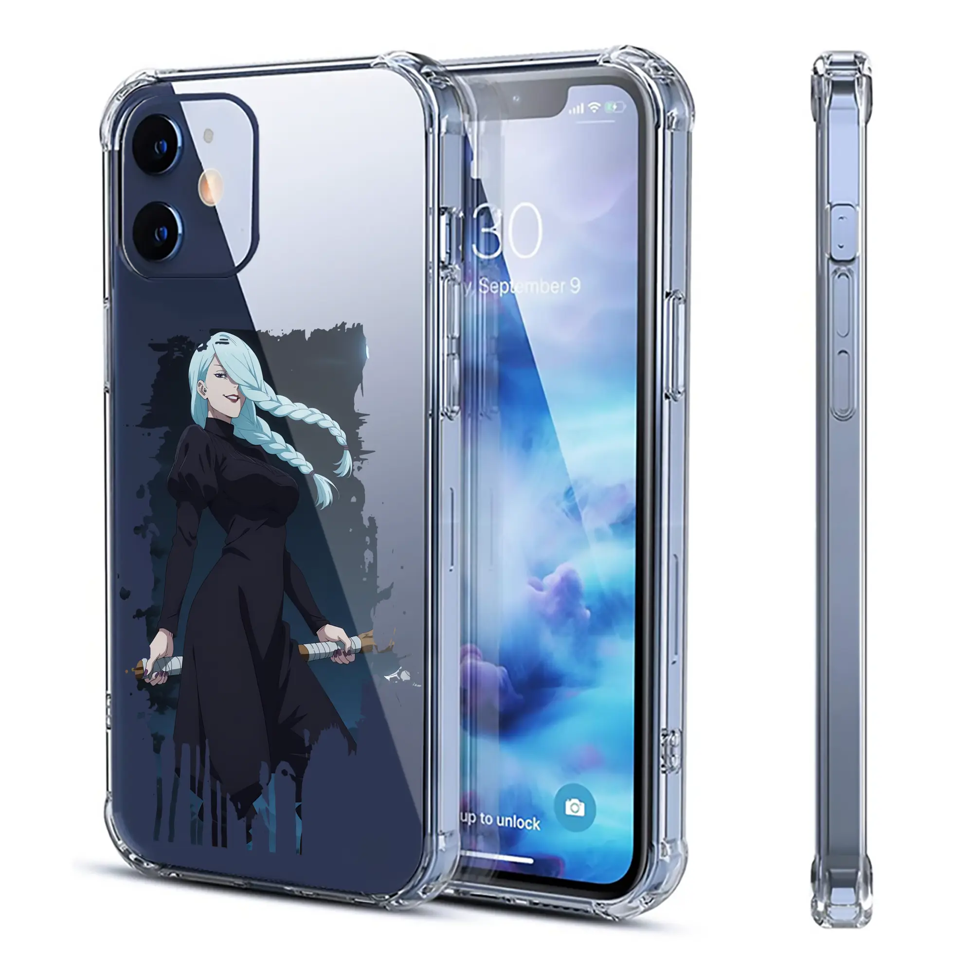 呪術廻戦 グッズ,冥冥 - IPhone 12シリーズ対応 ・ 透明スマホケース ・ クリアソフトケース ・ TPU素材 ・ 耐衝撃 ・ 高密着 ・ 防汚 防指紋 ・ 簡単着脱